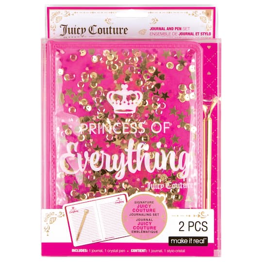 Make It Real Juicy Couture Princess of Everything Glitter Journal &#x26; Pen Set